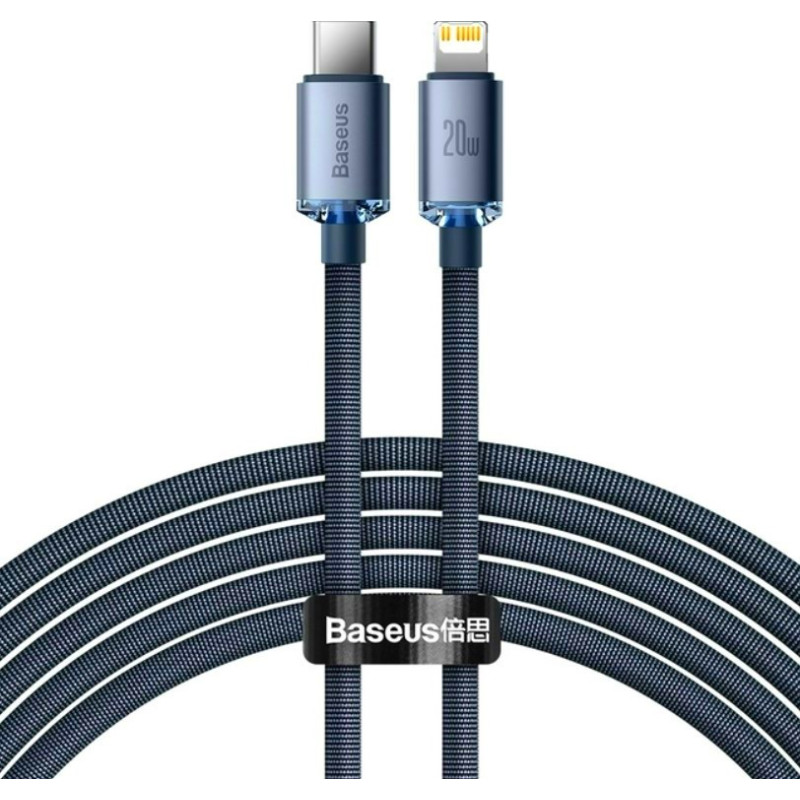 Кабель USB-C to Lighting Baseus crystal shine series TYPE C IP 20W 1.2m