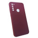 Чехол накладка Silicone Cover Soft Touch ЗК Xiaomi Redmi Note 8 Бордовый