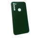 Чехол накладка Silicone Cover Soft Touch ЗК Xiaomi Redmi Note 8 Темно-зеленый