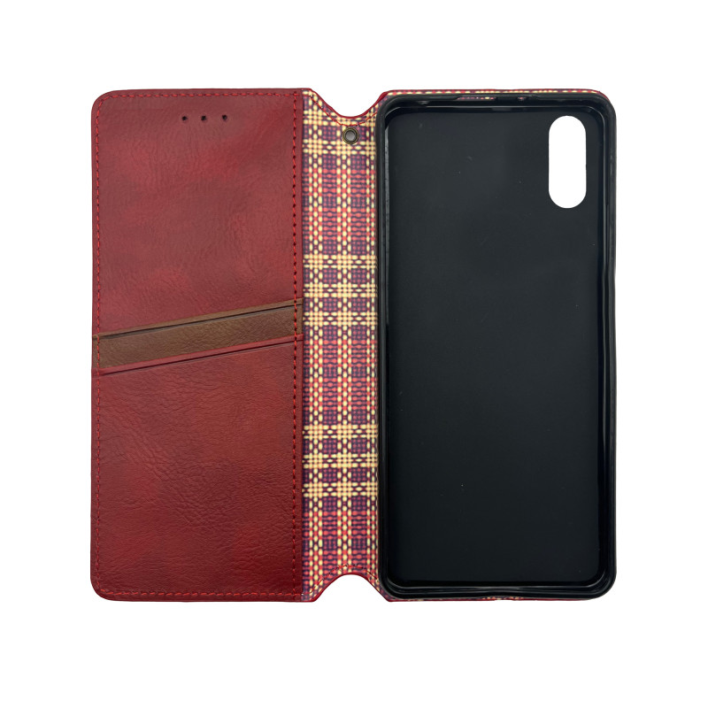 Чохол книжка шкіряний Cubic Xiaomi Redmi 9A Червоний
