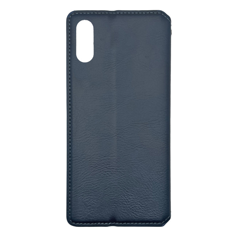 Чехол книжка кожаный Cubic Xiaomi Redmi 9A Синий