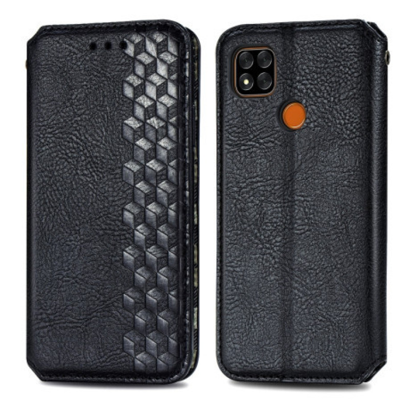 Чохол книжка шкіряний Cubic Xiaomi Redmi 9С / 10A Чорний