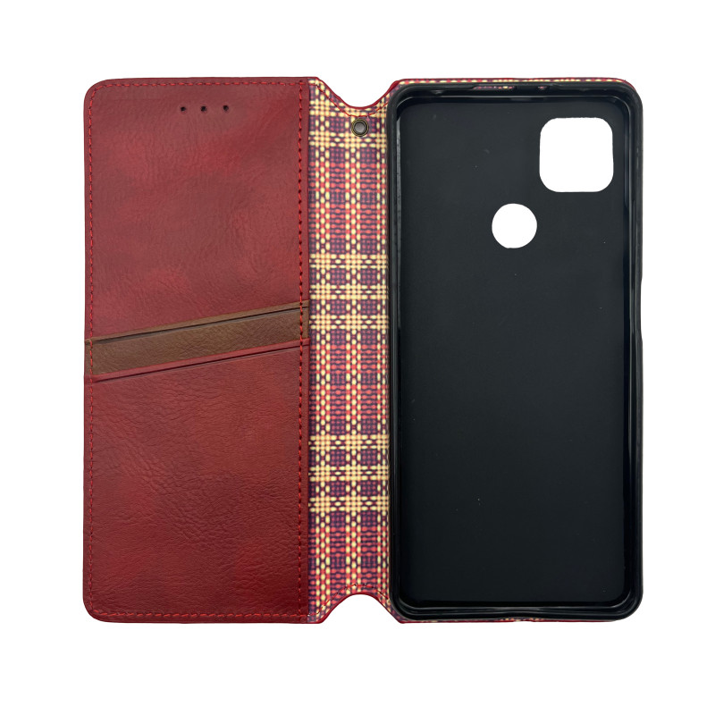 Чохол книжка шкіряний Cubic Xiaomi Redmi 9С / 10A Червоний