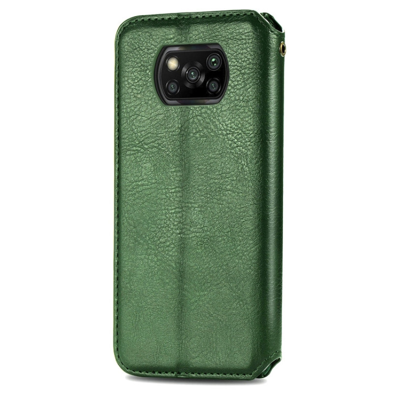 Чохол книжка шкіряний Cubic Xiaomi Poco X3 / X3 NFC Зелений