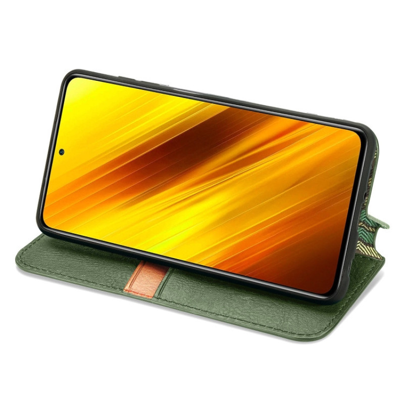 Чохол книжка шкіряний Cubic Xiaomi Poco X3 / X3 NFC Зелений