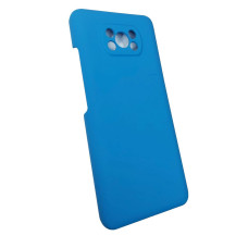 Чехол накладка Silicone Cover Soft Touch ЗК Xiaomi Poco X3 / X3 Pro Синий