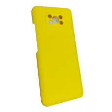 Чехол накладка Silicone Cover Soft Touch ЗК Xiaomi Poco X3 / X3 Pro Желтый