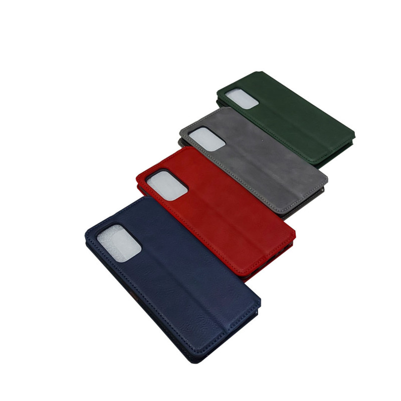 Чехол книжка кожаный Cubic Samsung A52 Красный