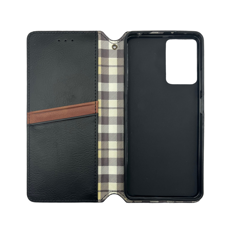 Чехол книжка кожаный Cubic Xiaomi Redmi Note 10 Pro/Max Черный