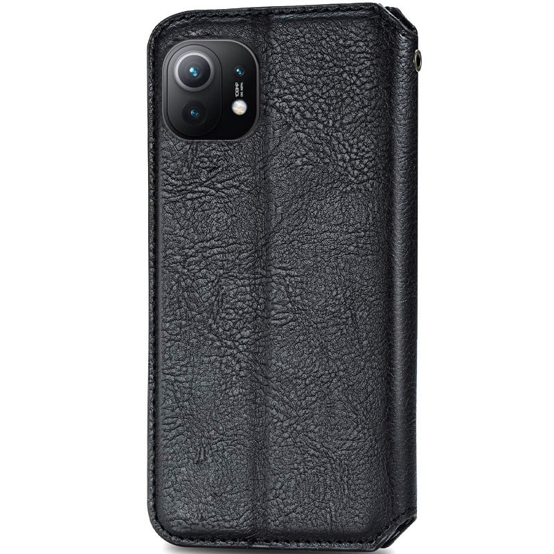 Чохол книжка шкіряний Cubic Xiaomi Mi 11 Lite чорний