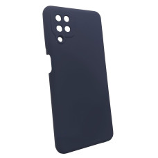 Чехол накладка Silicone Cover Soft Touch ЗК Samsung A22 / M32 / M22 Темно-синий