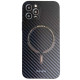 Чохол накладка Paika Carbone Case with Magesafe iPhone 13 Pro Max Чорний
