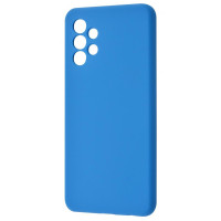 Чехол накладка Silicone Cover Soft Touch ЗК Samsung A13 4G Синий