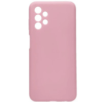 Чехол накладка Silicone Cover Soft Touch ЗК Samsung A13 4G Пудра