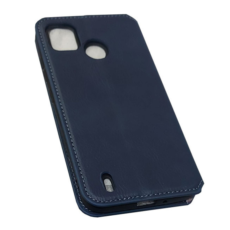 Чохол книжка шкіряний Cubic TECNO POP 5 синій