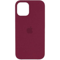 Чехол Silicone Case iPhone 14 Plus / 15 Plus Бордовый (Plum)