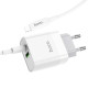 Зарядний пристрій Hoco C80A Rapido Lightning to -Type C PD+QC3.0