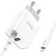 Зарядний пристрій Hoco C80A Rapido Lightning to -Type C PD+QC3.0