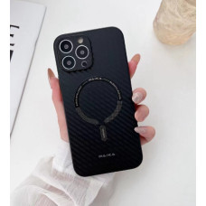 Чехол накладка Paika Carbone Case with Magsafe iPhone 14 Pro Max Черный