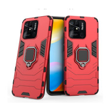 Чехол накладка Transformer Ring Xiaomi Redmi 10C / Poco C40 Красный