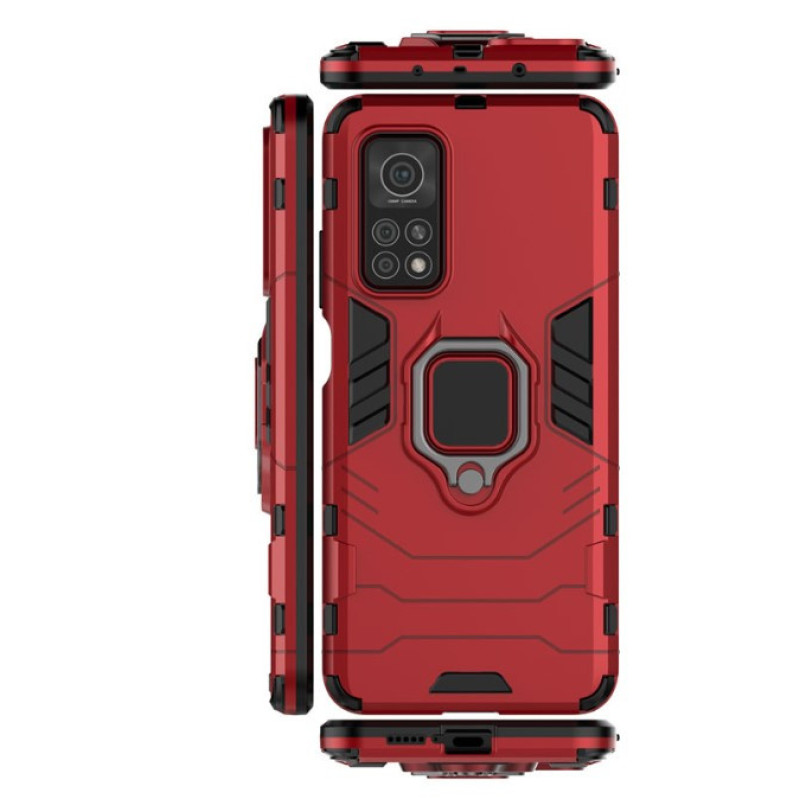Чехол накладка Transformer Ring Xiaomi Redmi Note 11 / Note 11s (4G) Красный