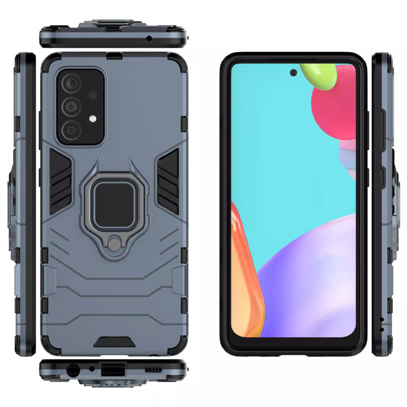 Чехол накладка Transformer Ring Samsung A53 5G blue-gray