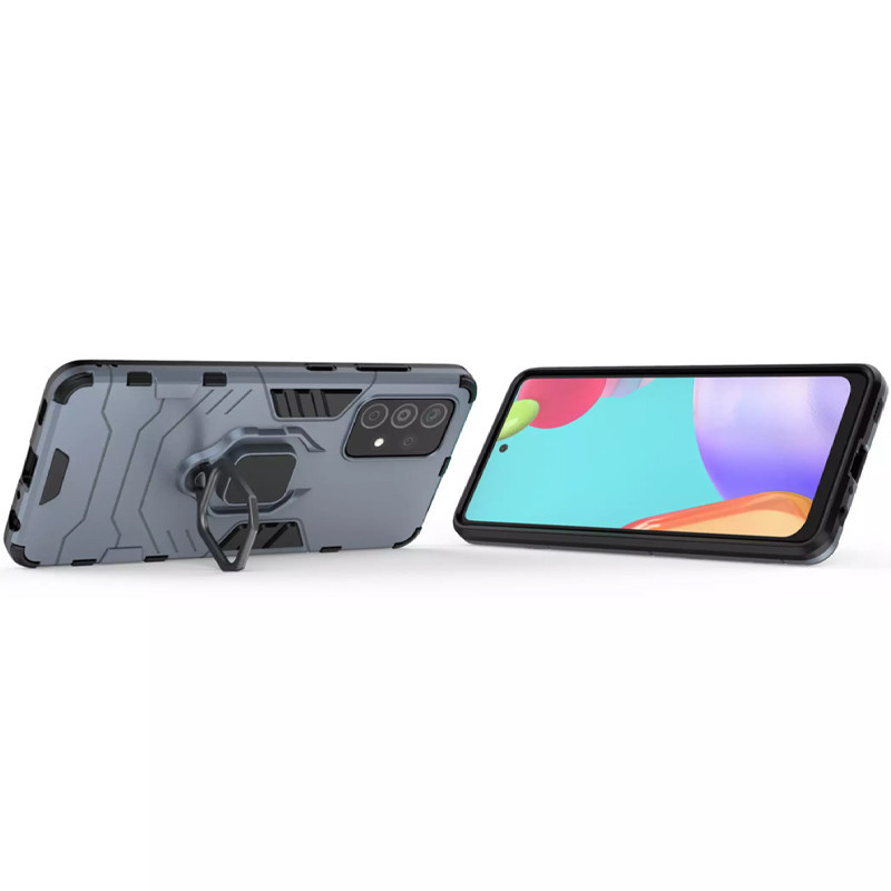 Чехол накладка Transformer Ring Samsung A53 5G blue-gray