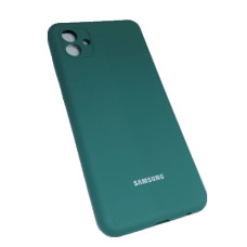 Чехол Silicone Case Samsung A04 Зеленый (Pine green)