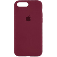 Чехол Silicone Case iPhone 7+/8+ бордовый