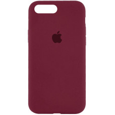 Чехол Silicone Case iPhone 7+/8+ бордовый