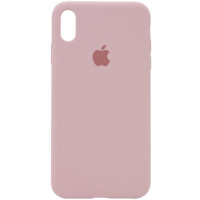 Чехол Silicone Case iPhone X/Xs пудра