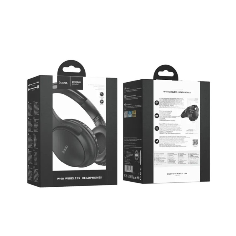 Навушники bluetooth  Hoco W40 Black