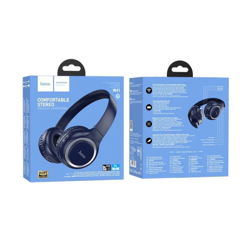 Навушники  bluetooth Hoco W41 Blue