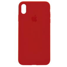 Чохол Silicone Case iPhone X/Xs темно-червоний