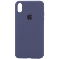 Чохол Silicone Case iPhone X/Xs темно-син