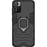 Чехол накладка Transformer Ring Xiaomi Redmi Note 11 5G / Poco M4 Pro 5G Черный