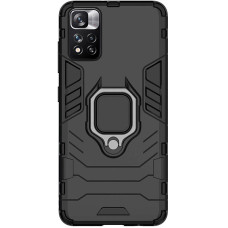 Чехол накладка Transformer Ring Xiaomi Redmi Note 11 5G / Poco M4 Pro 5G Черный