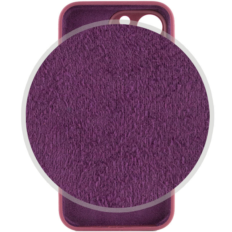 Чохол Silicone Case Camera Protective iPhone 14 Pro Max Бордовий (Plum)