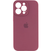Чехол Silicone Case Camera Protective iPhone 14 Pro Max Бордовый (Plum)
