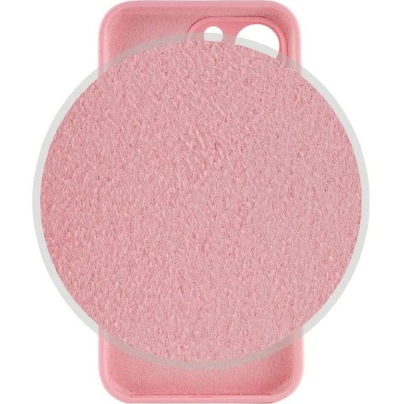 Чохол Silicone Case Camera Protective iPhone 14 Pro Max Рожевий (Light Pink)