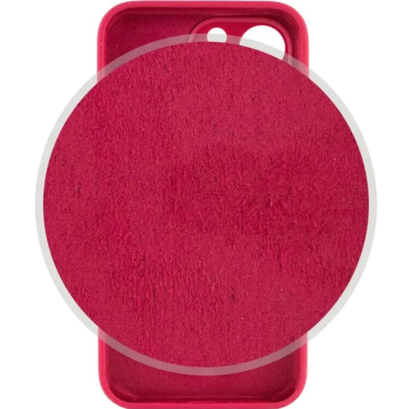 Чохол Silicone Case Camera Protective iPhone 14 Pro Max Червоний (Rose Red)