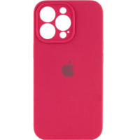 Чохол Silicone Case Camera Protective iPhone 14 Pro Max Червоний (Rose Red)