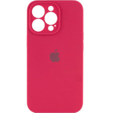 Чехол Silicone Case Camera Protective iPhone 14 Pro Max Красный (Rose Red)