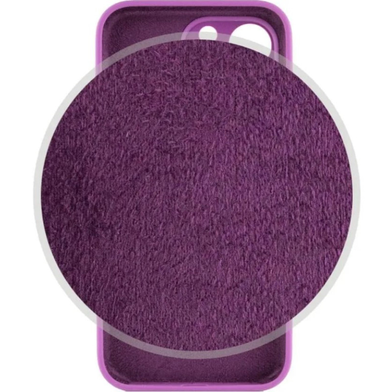 Чохол Silicone Case Camera Protective iPhone 14 Pro Max Фіолетовий (Grape)