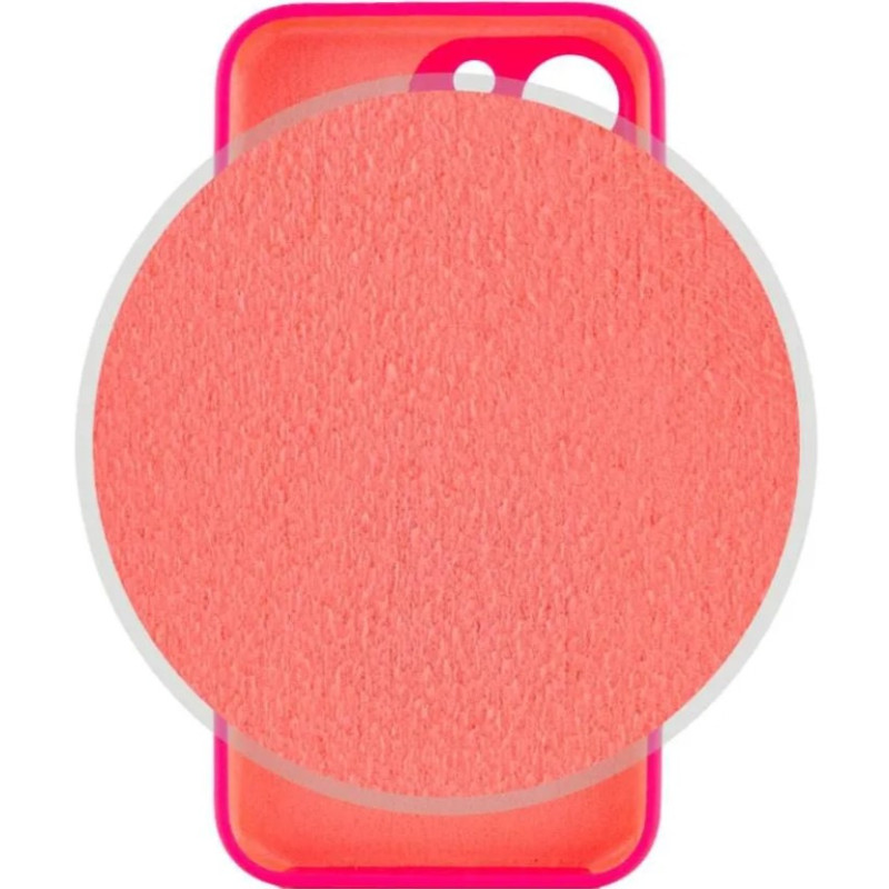 Чохол Silicone Case Camera Protective iPhone 14 Pro Max Рожевий (Barbie Pink)