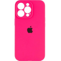 Чохол Silicone Case Camera Protective iPhone 14 Pro Max Рожевий (Barbie Pink)