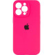 Чохол Silicone Case Camera Protective iPhone 14 Pro Max Рожевий (Barbie Pink)
