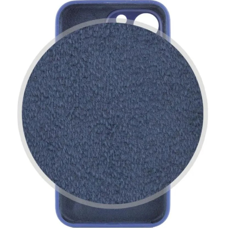 Чехол Silicone Case Camera Protective iPhone 14 Pro Max Синий (Deep Navy)