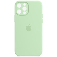 Чехол Silicone Case Camera Protective iPhone 14 Pro Max Зеленый (Pistachio)