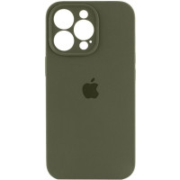 Чохол Silicone Case Camera Protective iPhone 14 Pro Max Зелений (Dark Olive)